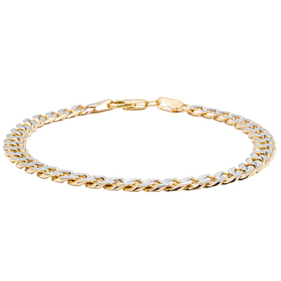9ct Yellow Gold Curb Link Bracelet-Bracelet-Walker & Hall