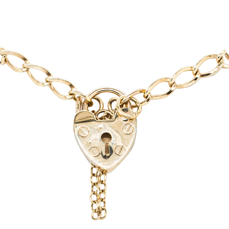 Deja Vu 9ct Yellow Gold Childs Fancy Link Bracelet-Bracelet-Walker & Hall