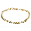 Deja Vu 9ct Yellow Gold Curb Bracelet-Bracelet-Walker & Hall