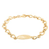 Deja Vu 9ct Yellow Gold ID Bracelet-Bracelet-Walker & Hall