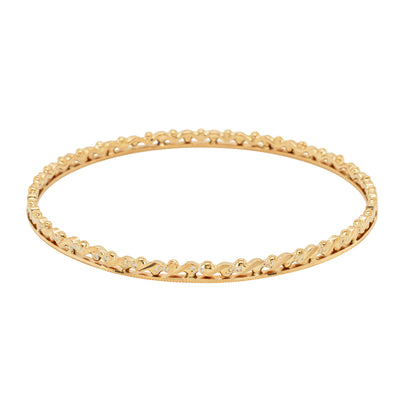 Deja Vu 18ct Rose Gold Bangle-Bracelet-Walker & Hall