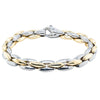 Deja Vu 18ct Yellow & White Gold Hollow Fancy Link Bracelet-Bracelet-Walker & Hall