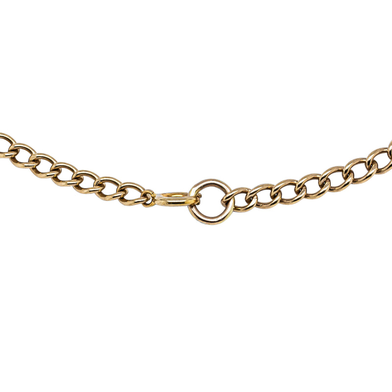 Deja Vu 9ct Yellow Gold Curb Link Bracelet-Bracelet-Walker & Hall