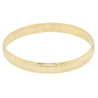 Deja Vu 9ct Yellow Gold Solid Bangle-Bracelet-Walker & Hall