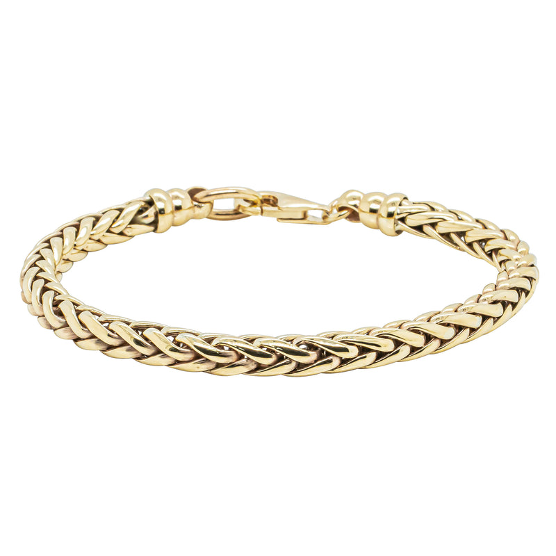 9ct Yellow Gold Foxtail Bracelet-Bracelet-Walker & Hall