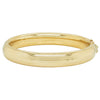 Vintage 9ct Yellow Gold Hollow Hinged Bangle - Bracelet - Walker & Hall