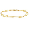 9ct Yellow Gold Paperclip Link Bracelet - Bracelet - Walker & Hall