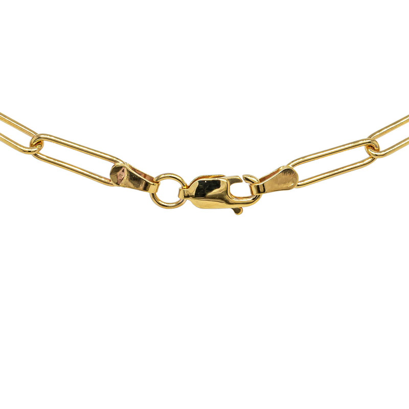 9ct Yellow Gold Paperclip Link Bracelet - Bracelet - Walker & Hall