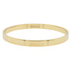 Deja Vu 9ct Yellow Gold Bangle 66mm - Bracelet - Walker & Hall