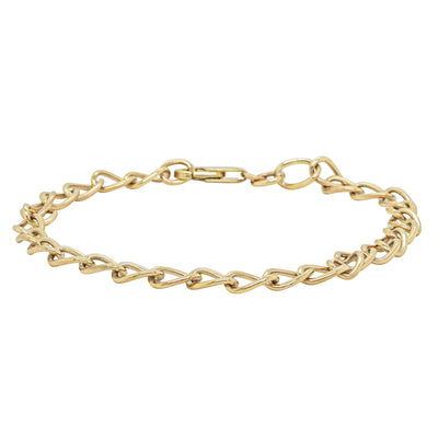 9ct Yellow Gold Curb Link Bracelet 18.5cm - Bracelet - Walker & Hall