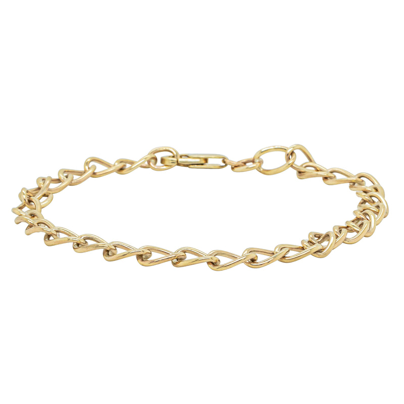 9ct Yellow Gold Curb Link Bracelet 18.5cm - Bracelet - Walker & Hall