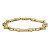 Deja Vu 9ct Yellow Gold Stirrup Link Bracelet 20cm - Bracelet - Walker & Hall