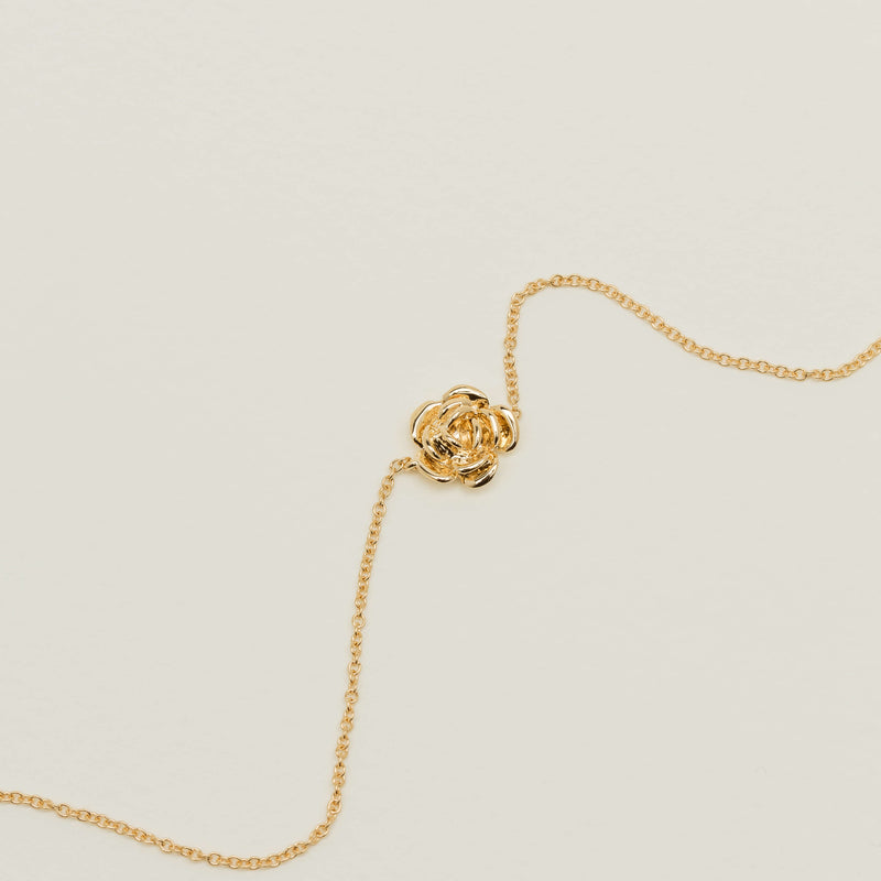 18ct Yellow Gold Albertine Rose Bracelet - Bracelet - Walker & Hall