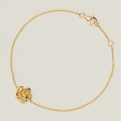 18ct Yellow Gold Albertine Rose Bracelet - Bracelet - Walker & Hall