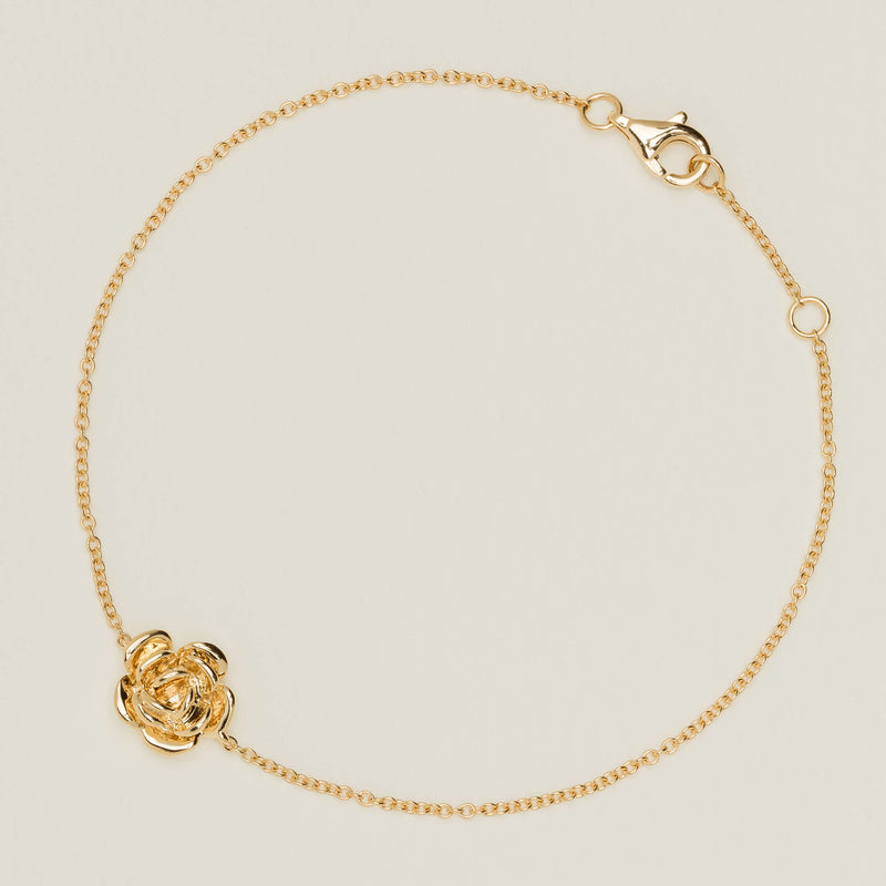 18ct Yellow Gold Albertine Rose Bracelet - Bracelet - Walker & Hall