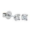 18ct White Gold .25ct Diamond Studs-Earrings-Walker & Hall