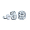 18ct White Gold Diamond Earrings-Earrings-Walker & Hall