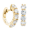 18ct Yellow Gold Diamond Panorama Hoop Earrings-Earrings-Walker & Hall