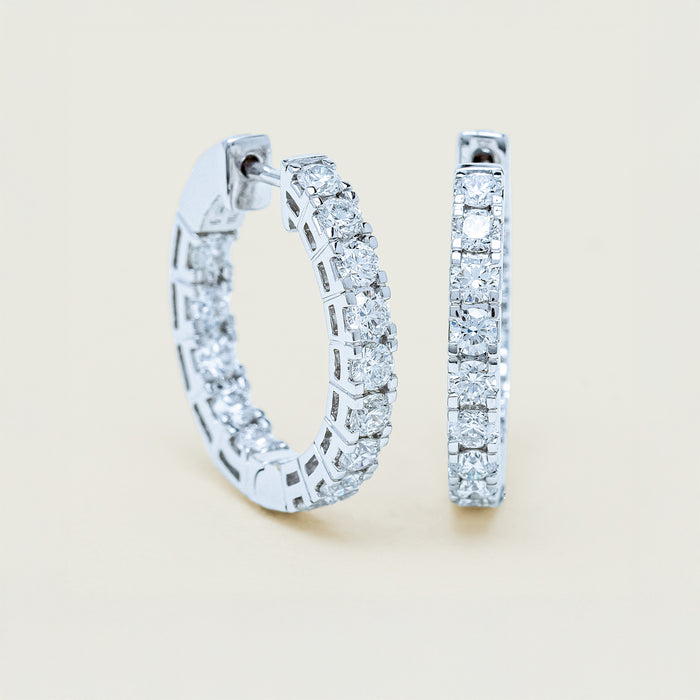 Diamond Jubilee Hoop Earrings