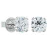 18ct White Gold 3.00ct Diamond Blossom Stud Earrings-Earrings-Walker & Hall