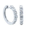 18ct White Gold 1.04ct Diamond Hoop Earrings-Earrings-Walker & Hall