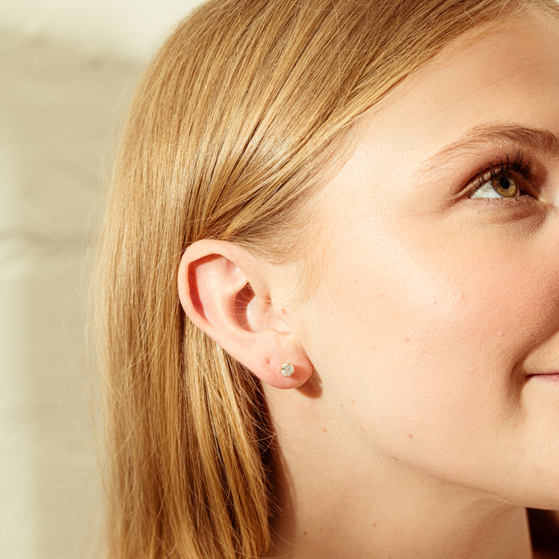 Deja Vu 9ct Yellow Gold .70ct Diamond Earrings-Earrings-Walker & Hall