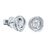 18ct White Gold .50ct Diamond Tourbillion Earrings-Earrings-Walker & Hall
