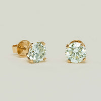 18ct Yellow Gold 4.30ct Diamond Blossom Stud Earrings - Earrings - Walker & Hall