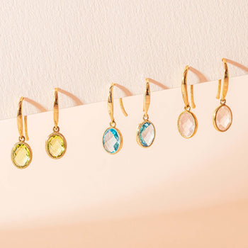 Coloured gemstone Essence Earrings