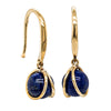 9ct Yellow Gold Lapis - Of Body Mindfulness Earrings-Earrings-Walker & Hall