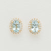 18ct Yellow Gold 1.53ct Aquamarine & Diamond Nina Earrings - Earrings - Walker & Hall