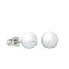 9ct White Gold 5mm Ball Stud Earrings-Earrings-Walker & Hall