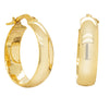 9ct Yellow Gold Curve Hoop Earrings-Earrings-Walker & Hall