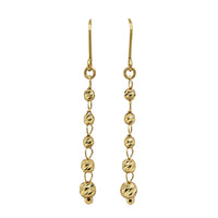 18ct Yellow Gold Faceted Ball Hook Earrings - Earrings - Walker & Hall
