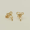 9ct Yellow Gold Infinity Bow Stud Earrings - Earrings - Walker & Hall