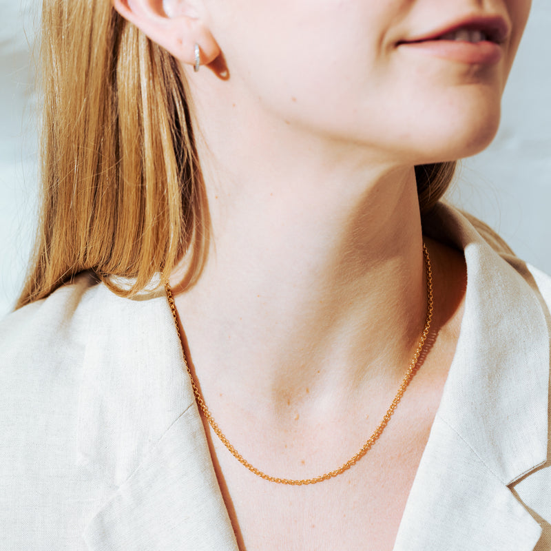 9ct Yellow Gold Belcher Chain-Necklace-Walker & Hall