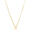 9ct Yellow Gold Noted Letter-Necklace-Walker & Hall