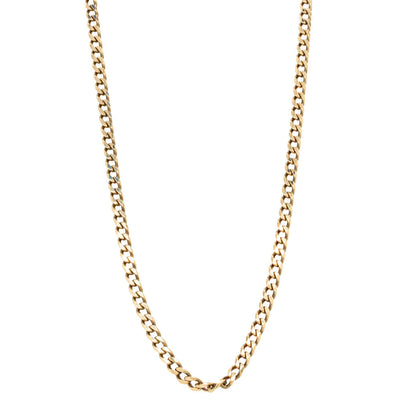 Deja Vu 9ct Yellow Gold Curb Chain-Necklace-Walker & Hall