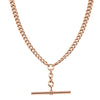 Vintage 9ct Rose Gold Curb Fob Chain-Necklace-Walker & Hall