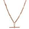 Vintage 9ct Rose Gold Albert Fob Chain-Necklace-Walker & Hall
