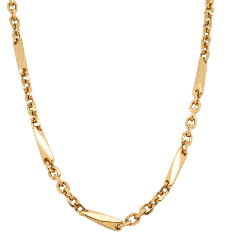 Deja Vu 23ct Yellow Gold Fancy Link Chain-Necklace-Walker & Hall