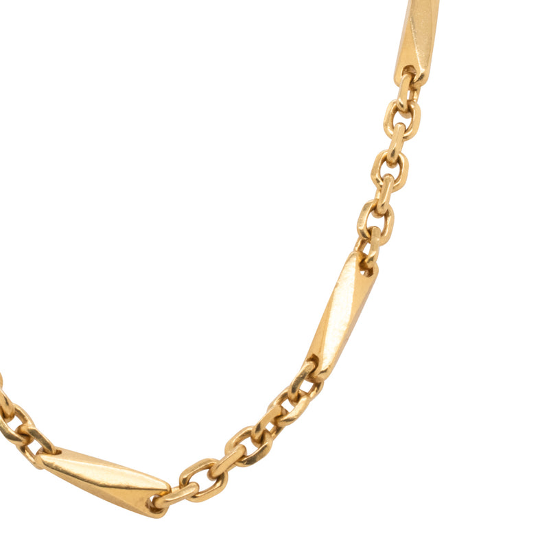 Deja Vu 23ct Yellow Gold Fancy Link Chain-Necklace-Walker & Hall