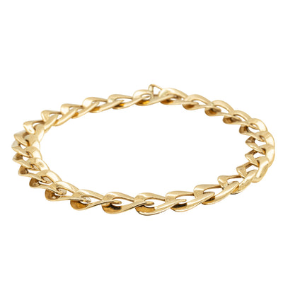 9ct Yellow Gold Infinite Link Bracelet-Bracelet-Walker & Hall