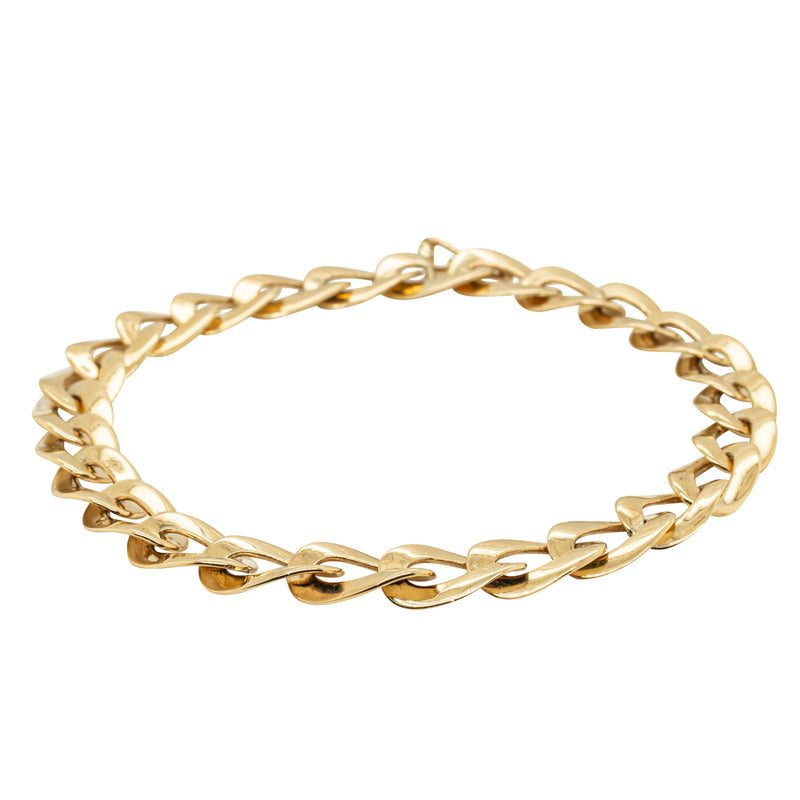 9ct Yellow Gold Infinite Link Bracelet-Bracelet-Walker & Hall
