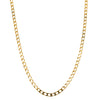 Deja Vu 9ct Yellow Gold Flat Curb Link Necklace-Necklace-Walker & Hall