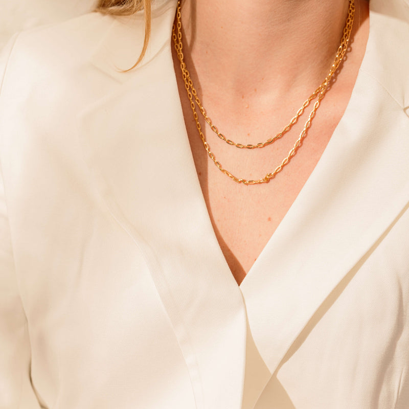 9ct Yellow Gold Chain Link Chain-Necklace-Walker & Hall