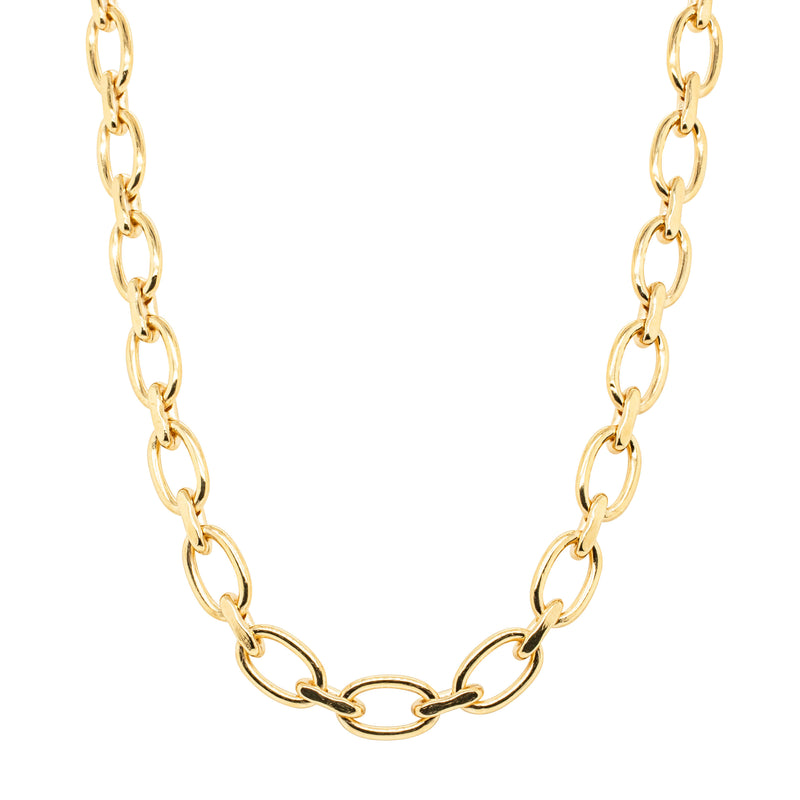9ct Yellow Gold Chain Link Chain-Necklace-Walker & Hall