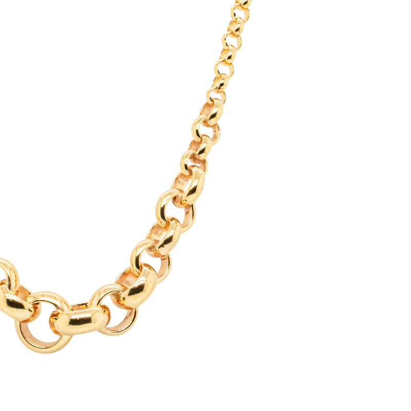 9ct Yellow Gold Graduated Belcher Chain-Necklace-Walker & Hall