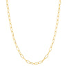 9ct Yellow Gold Textured Oval Link Chain-Necklace-Walker & Hall