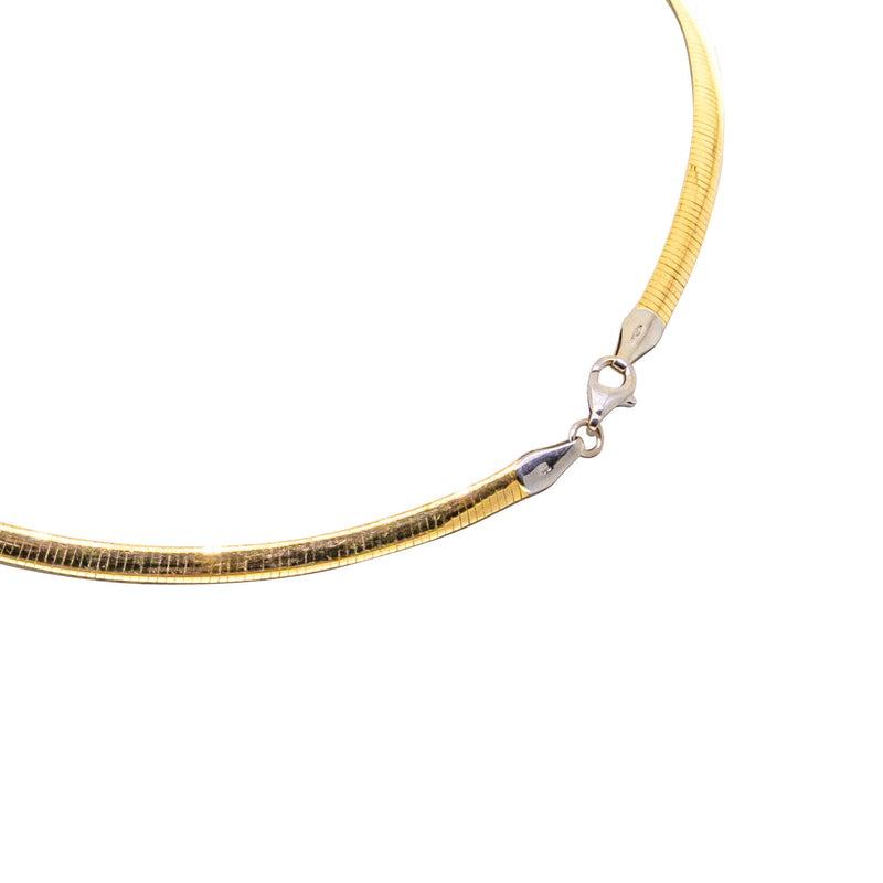 Deja Vu 18ct Yellow & White Gold Omega Necklace-Necklace-Walker & Hall